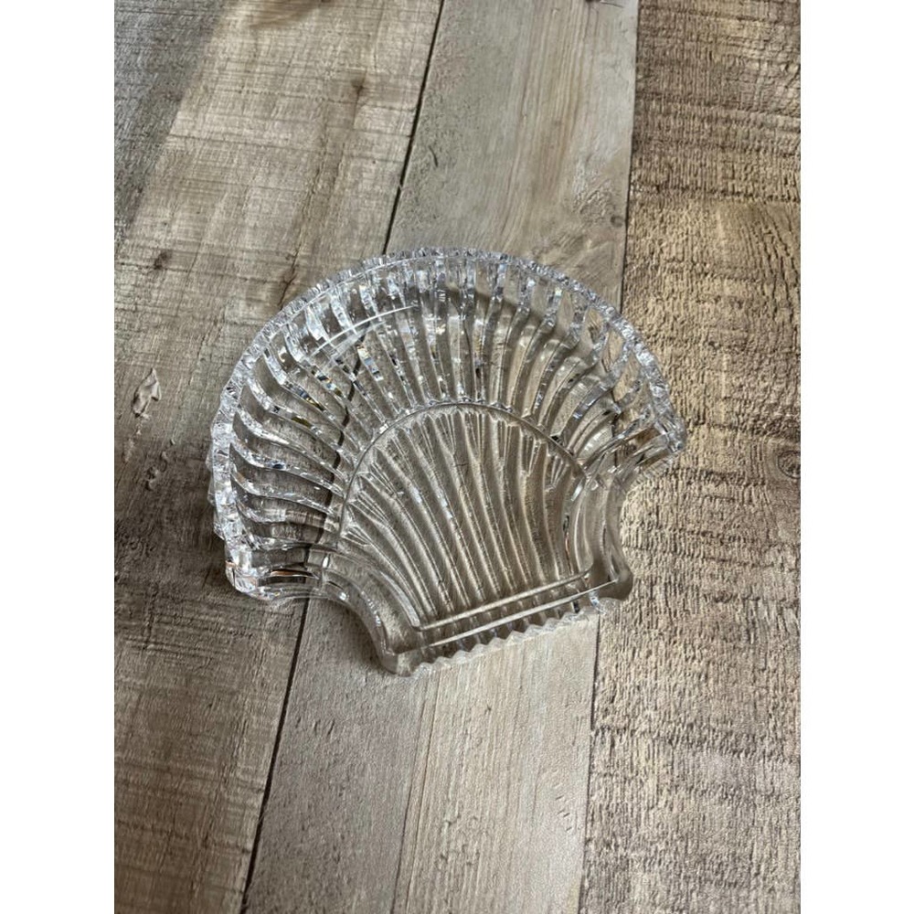 Vintage Waterford Crystal Vanity Shell Shaped Trinket/Nut/Candy Dish
